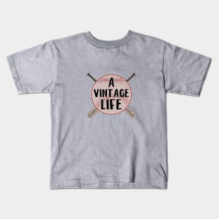 A Vintage Life Baseball Tee Kids T-Shirt